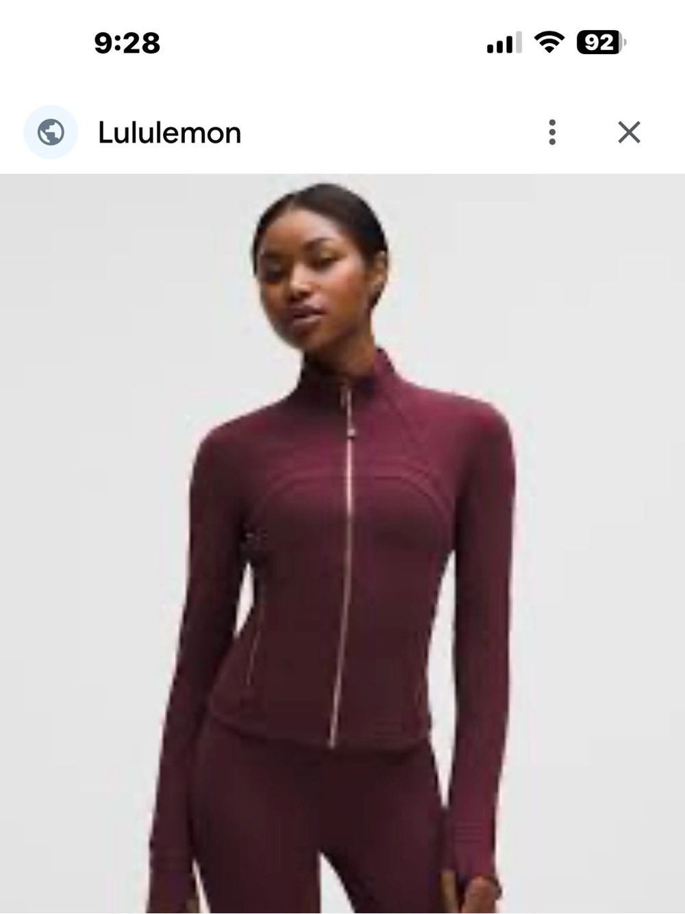 Athleta Plum Full-Zip Utility Jacket
